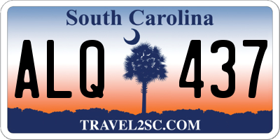 SC license plate ALQ437