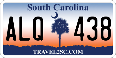 SC license plate ALQ438