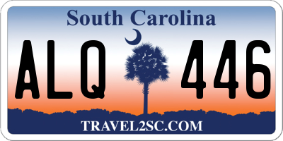 SC license plate ALQ446