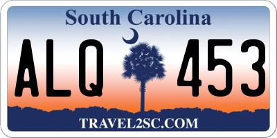 SC license plate ALQ453