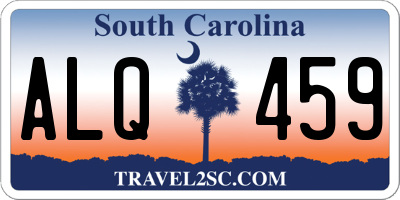 SC license plate ALQ459