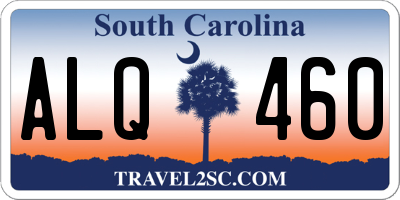 SC license plate ALQ460