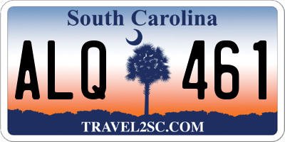 SC license plate ALQ461