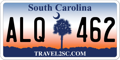SC license plate ALQ462