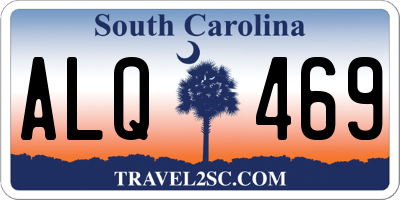 SC license plate ALQ469
