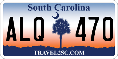 SC license plate ALQ470