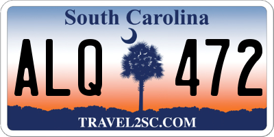 SC license plate ALQ472