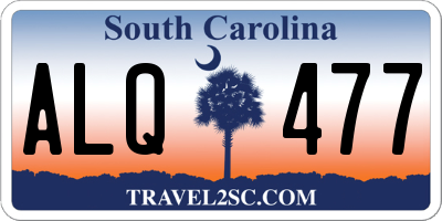 SC license plate ALQ477