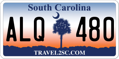 SC license plate ALQ480