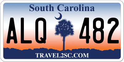 SC license plate ALQ482