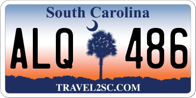 SC license plate ALQ486