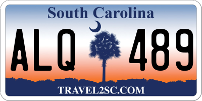 SC license plate ALQ489