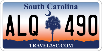 SC license plate ALQ490