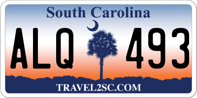SC license plate ALQ493