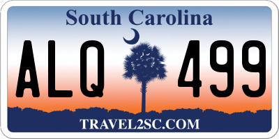 SC license plate ALQ499