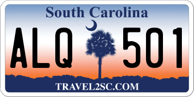SC license plate ALQ501