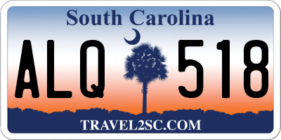 SC license plate ALQ518