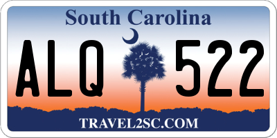 SC license plate ALQ522