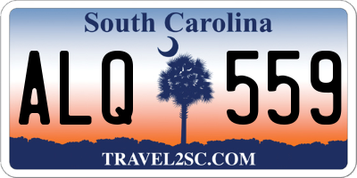 SC license plate ALQ559