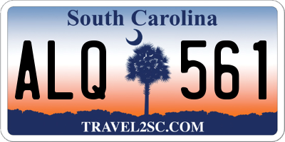 SC license plate ALQ561