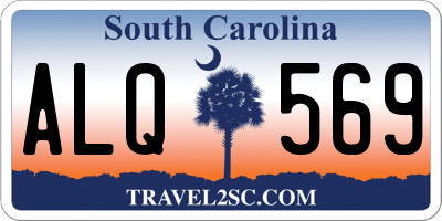 SC license plate ALQ569