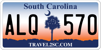 SC license plate ALQ570
