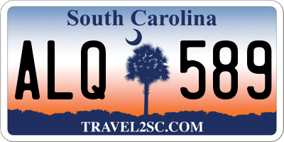 SC license plate ALQ589