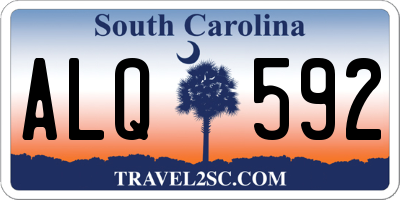 SC license plate ALQ592