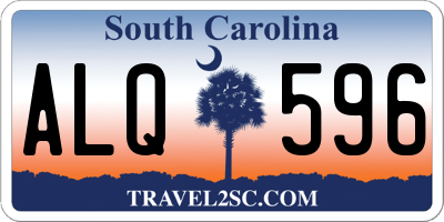 SC license plate ALQ596