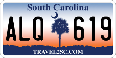 SC license plate ALQ619