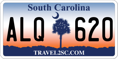 SC license plate ALQ620