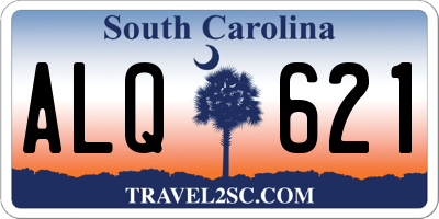 SC license plate ALQ621
