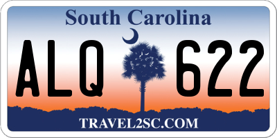 SC license plate ALQ622