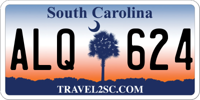 SC license plate ALQ624