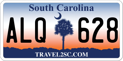 SC license plate ALQ628
