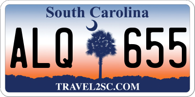 SC license plate ALQ655