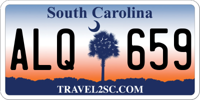 SC license plate ALQ659