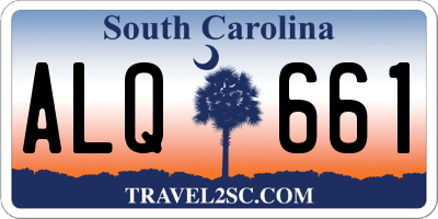 SC license plate ALQ661