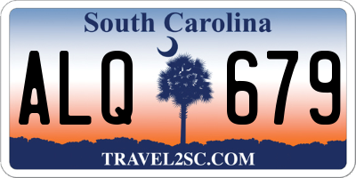 SC license plate ALQ679