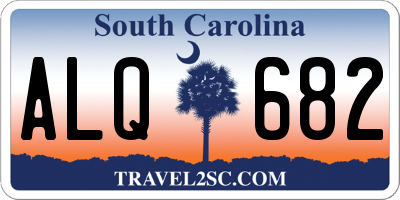 SC license plate ALQ682