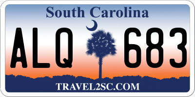 SC license plate ALQ683