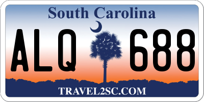 SC license plate ALQ688