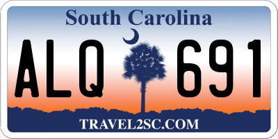 SC license plate ALQ691