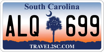 SC license plate ALQ699