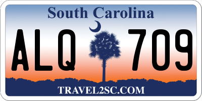 SC license plate ALQ709