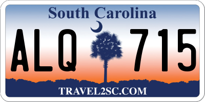 SC license plate ALQ715