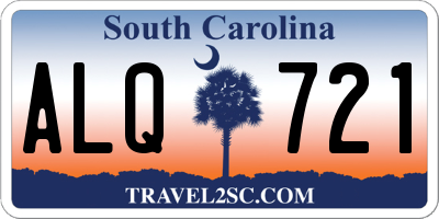 SC license plate ALQ721