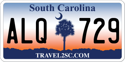 SC license plate ALQ729