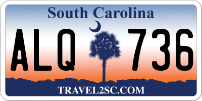 SC license plate ALQ736