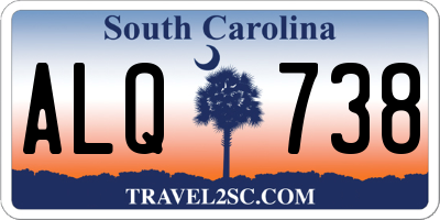 SC license plate ALQ738